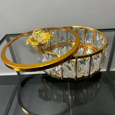 Estelle crystal gold box - Luscious Homewares