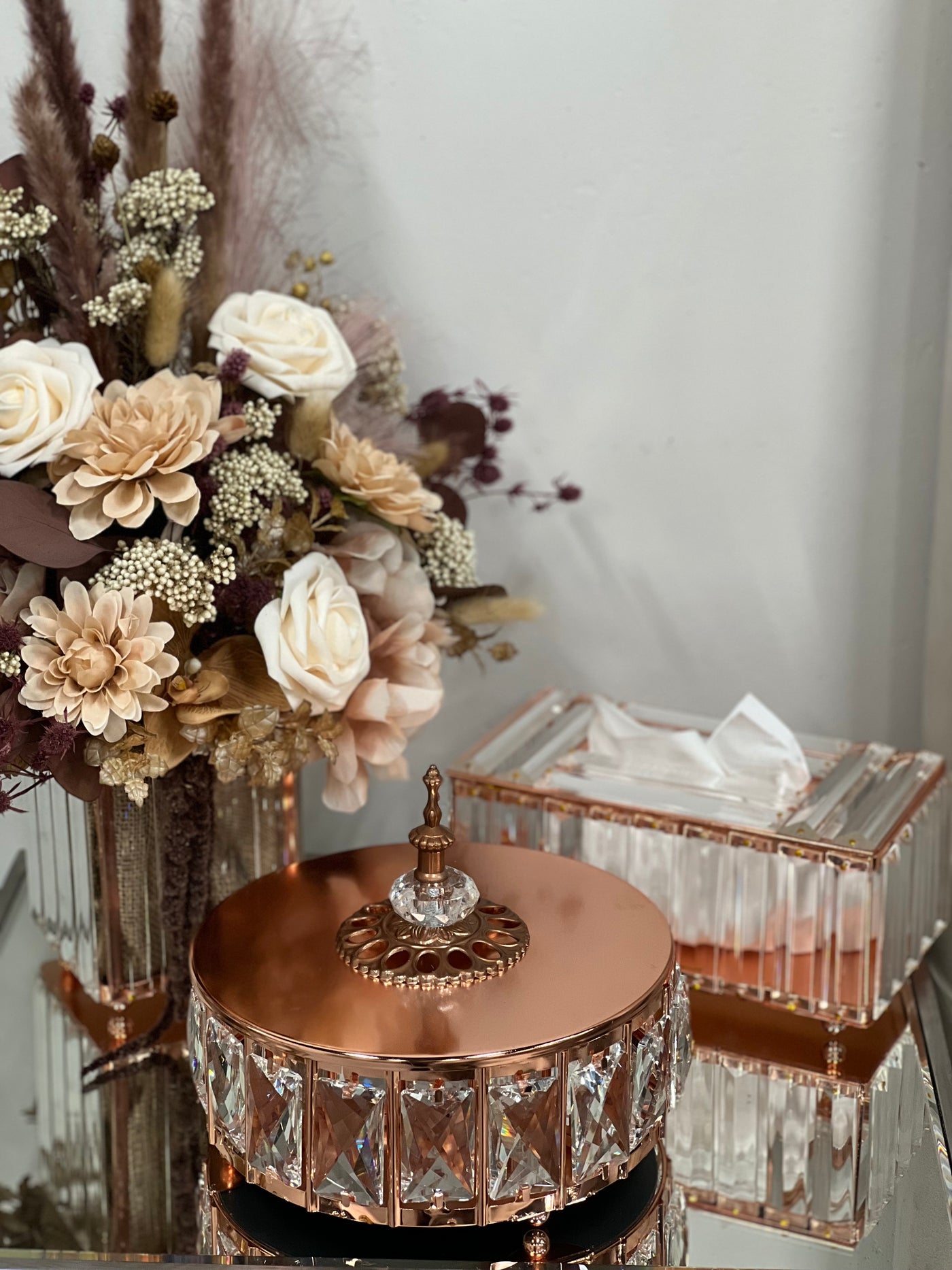 Elora Rose gold box - Luscious Homewares