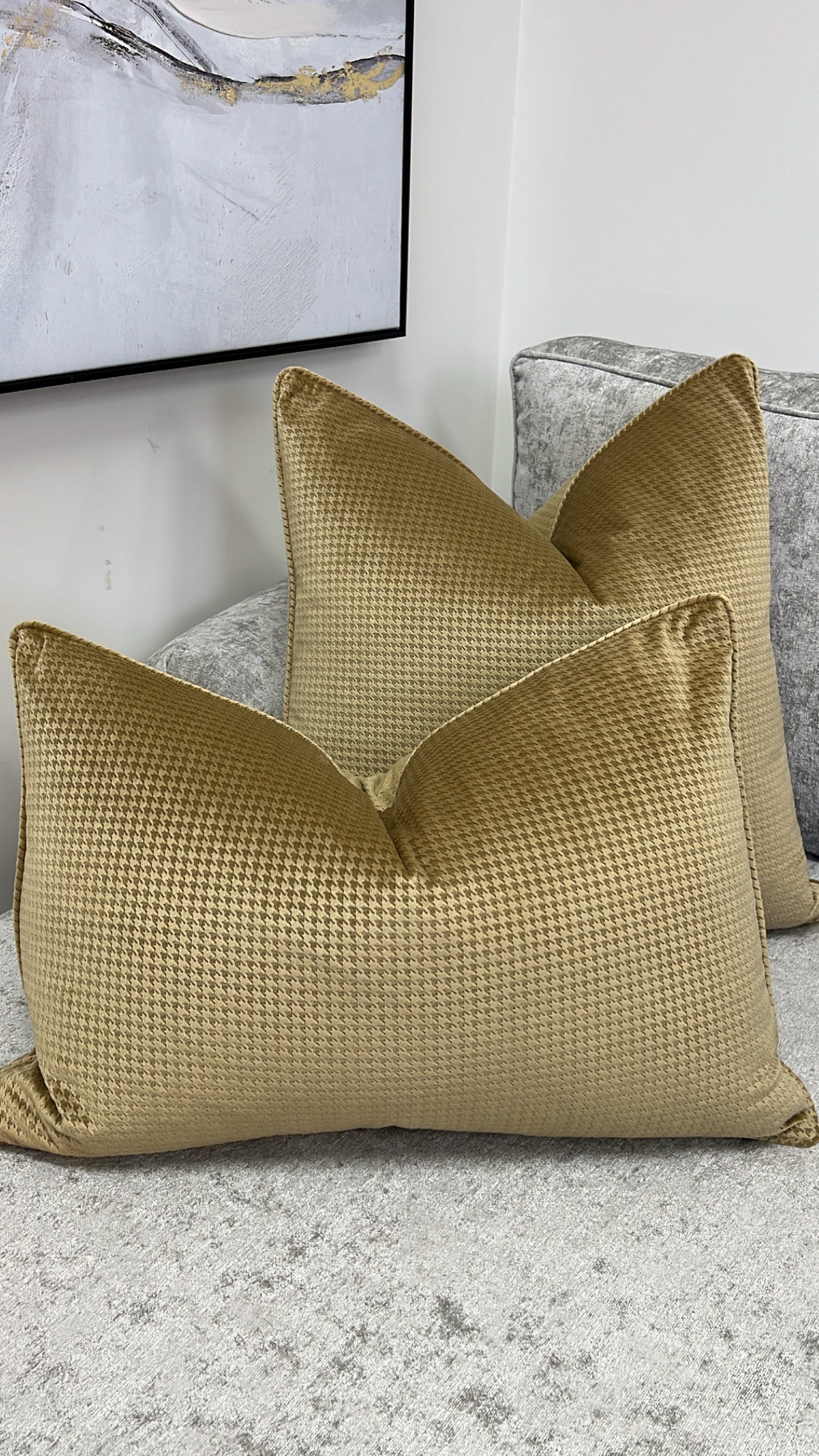 Russo gold cushion - Luscious Homewares